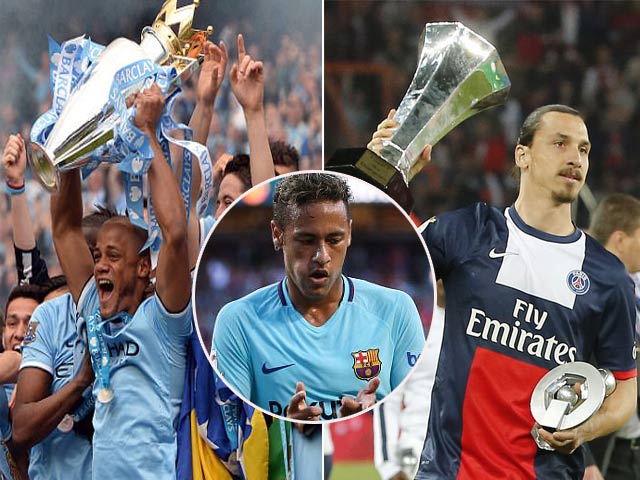 Bóng đá - “Cá chép hóa rồng” Man City và PSG: "Dát vàng" với Neymar