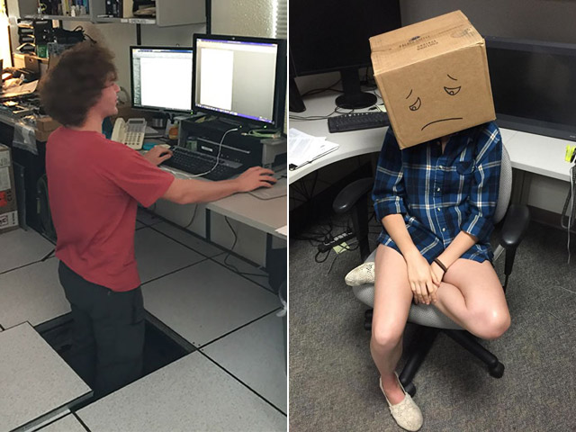 Tranh vui - Lộ diện loạt ảnh đáng "trăn trở" ở nơi công sở