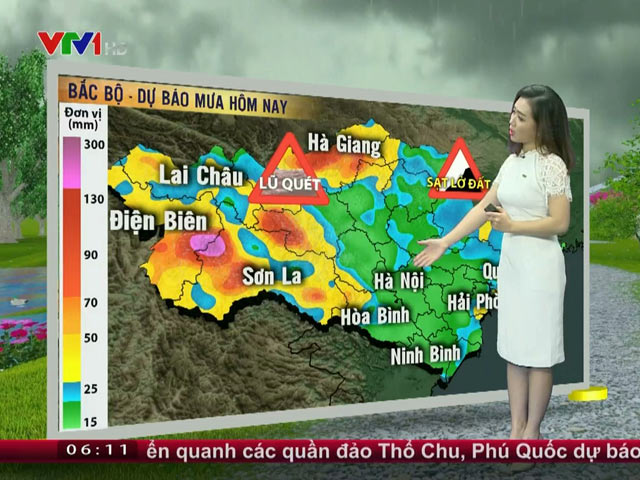 Tin tức trong ngày - Dự báo thời tiết VTV 5/8: Chưa hết mưa, tiếp tục cảnh báo lũ quét ở miền Bắc