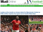 Bóng đá - MU đại thắng ra quân, báo chí thế giới cạn lời khen Lukaku