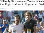 Thể thao - Thế giới choáng váng: &quot;Vua&quot; Federer gục ngã bởi &quot;Hoàng tử&quot; Zverev