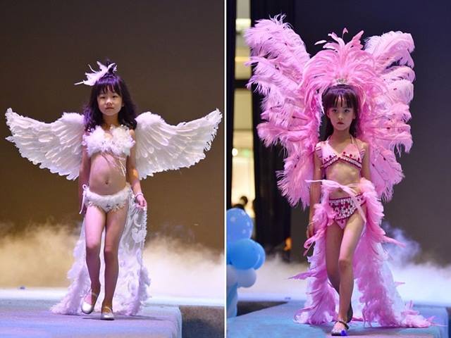 Bạn trẻ - Cuộc sống - Bé gái trình diễn nội y ở TQ hứng nhiều "gạch đá"