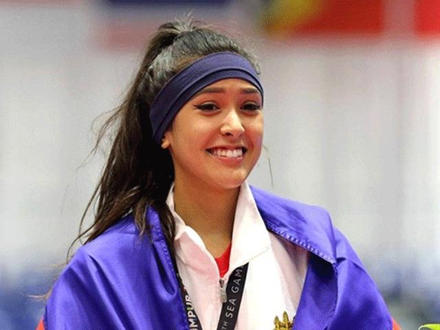 Thể thao - Nữ VĐV đẹp nhất SEA Games: Phát sốt với võ sỹ "đẹp như Tây"