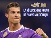 Cầu thủ xuất sắc nhất châu Âu 2017: CR7 lan truyền nguồn cảm hứng mạnh mẽ về sự bất bại