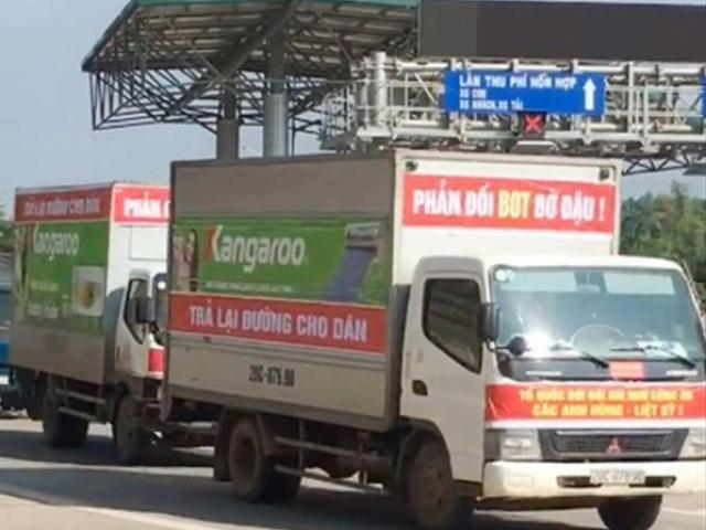 Tin tức trong ngày - Ô tô diễu hành phản đối trạm BOT Bờ Đậu