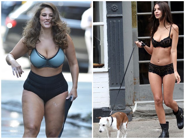 Người mẫu - Hoa hậu - 2 người mẫu sexy thản nhiên mặc mỗi đồ lót khoe thân ra đường