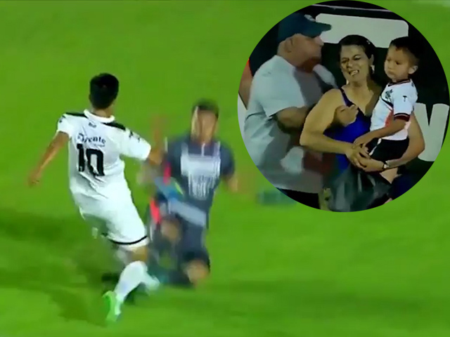 Cầu thủ chấn thương đáng sợ, cả nhà "hoảng loạn" khóc nấc