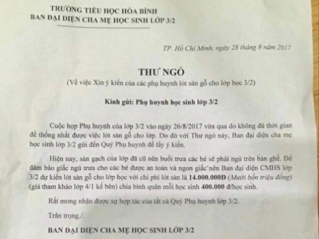 Giáo dục - du học - Thu đầu năm cả trăm triệu, phụ huynh bức xúc than trời