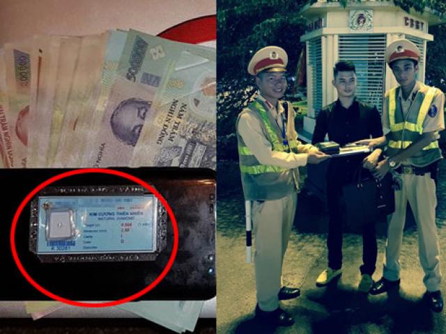 Tin tức trong ngày - Nóng 24h qua: CSGT nhặt được chiếc cặp chứa kim cương của "hot boy"
