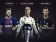 Bóng đá - Quả bóng Vàng FIFA: Neymar 200 triệu euro chờ hạ bệ Ronaldo, Messi