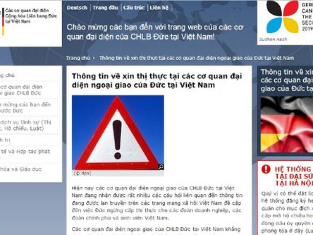 Tin tức trong ngày - Đại sứ quán Đức phủ nhận thông tin ngừng cấp thị thực