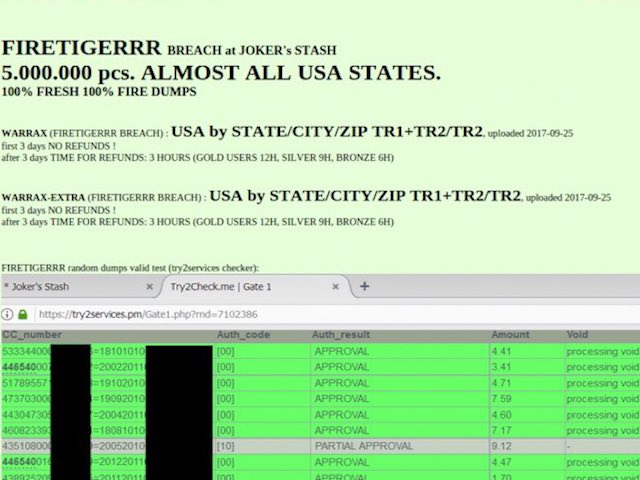 Công nghệ thông tin - 5 triệu thẻ ghi nợ và tín dụng bị đánh cắp, phát tán trên internet