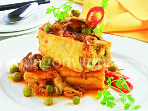 Ẩm thực - Ngon giản dị đậu hũ nhồi nấm