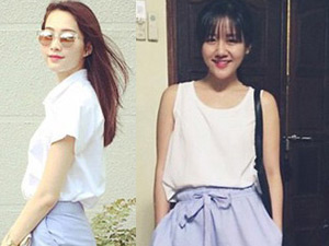 Bí quyết mặc đẹp - Thu Thảo, Văn Mai Hương "đụng" cách phối màu