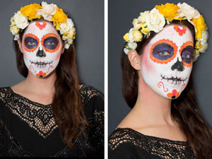 Bí quyết làm đẹp - Hướng dẫn vẽ mặt nạ ấn tượng ngày Halloween