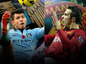 Bóng đá - Derby Manchester: Van Persie “thở dài” nhìn Aguero