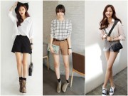 Thời trang công sở - Quần short và sơ mi nền nã cho ngày lạnh