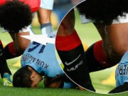 Video bóng đá hot - Nghi án Fellaini nhổ nước bọt vào Aguero