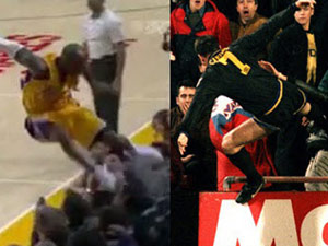 Thể thao - Kobe Bryant suýt lặp lại cú đạp khán giả như Cantona