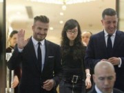 Bóng đá - Beckham &quot;lịch lãm&quot; trong vòng vây fan Hà Nội