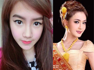 Làm đẹp cùng sao - 3 mỹ nhân Lào khiến "cư dân mạng" Việt xôn xao