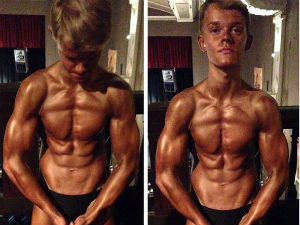 Thể thao - Cậu bé tập Gym gây sốt vì giống thủ môn tuyển Đức