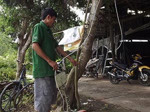 Pháp luật - Đo lại hiện trường vụ bắt trói kẻ trộm bị khởi tố