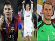 Bóng đá - Đêm nay rút gọn QBV 2014: Messi &amp; Neuer đấu CR7