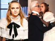 Xu hướng thời trang - Cara Delevingne hôn nhà thiết kế 81 tuổi của Chanel