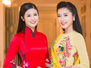 Người mẫu - Hoa hậu - Á hậu Huyền My "đọ sắc" với hoa hậu Ngọc Hân