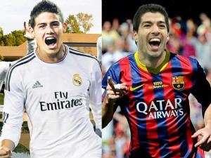 Bóng đá - Suarez &amp; James Rodriguez: So tài "bom tấn"