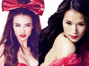 Người mẫu - Hoa hậu - Kiều nữ Việt chụp hình đầy quyến rũ trong mùa Noel