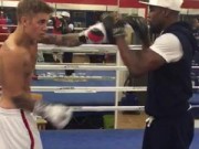 Thể thao - Tập cùng Mayweather, Justin Bieber sắp thượng đài