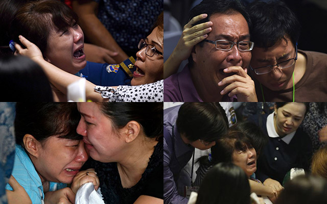 Thân nhân hành khách QZ8501 khóc ngất trong nỗi đau tột cùng