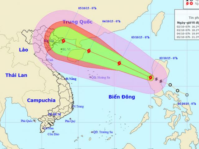 Tin tức trong ngày - Bão Mujigae vào biển Đông
