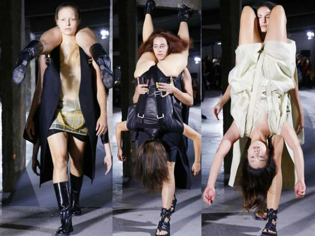 Xu hướng thời trang - Sốc với show người mẫu "vác" người mẫu tại Paris