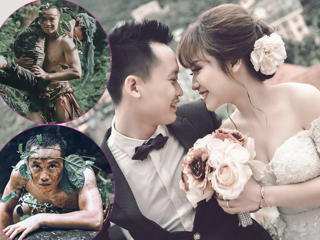 Bạn trẻ - Cuộc sống - Ảnh cưới "người rừng" cầu hôn thiếu nữ xinh đẹp