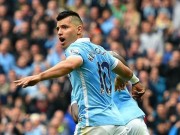 Bóng đá - Ghi 5 bàn &quot;siêu tốc&quot;, Aguero đi vào lịch sử NHA