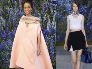 Xu hướng thời trang - Rihanna xuất hiện rạng rỡ tại show Dior Paris FW