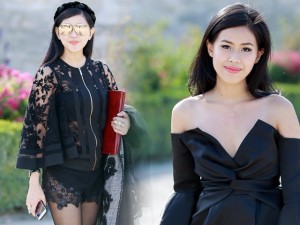 Bí quyết mặc đẹp - Mẹ, em chồng Hà Tăng sang Pháp xem show của Elie Saab