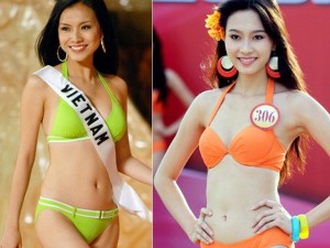 Người mẫu - Hoa hậu - Các thế hệ hoa hậu Việt đọ dáng trong phần thi bikini