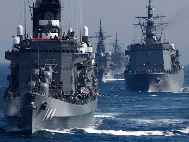 Thế giới - Nhật bất ngờ "khoe" sức mạnh dàn tàu chiến hoành tráng