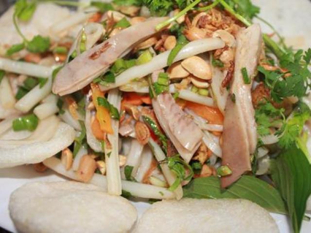 Ẩm thực - Gỏi ngó sen dạ dày-món nhậu khoái khẩu cho cánh mày râu