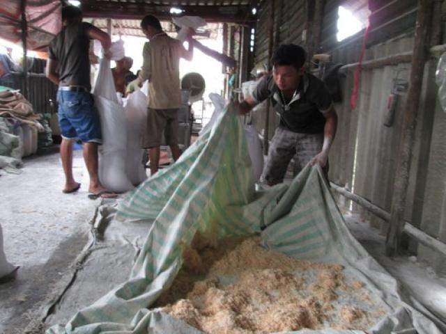 Thị trường - Tiêu dùng - Lò sản xuất chà bông từ thịt gà độn bột mì, bốc mùi hôi thối