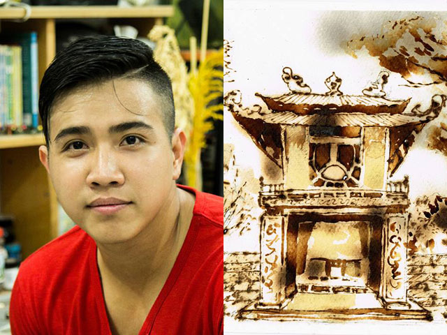 Bạn trẻ - Cuộc sống - Biệt tài vẽ tranh bằng lửa của chàng trai 9x