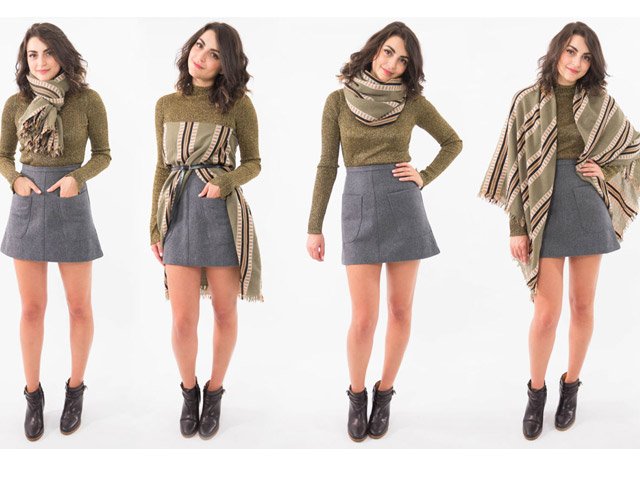 Bí quyết mặc đẹp - 12 cách thắt khăn mỏng mùa thu dành cho chị em