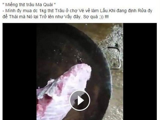 Bạn trẻ - Cuộc sống - Xôn xao clip miếng thịt trâu "nhảy múa" trên thớt