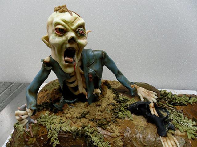 Ẩm thực - "Chết ngất" với những chiếc bánh Halloween kinh dị