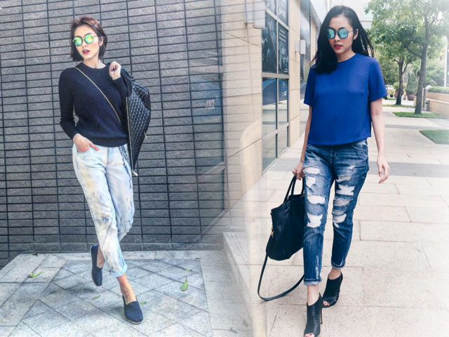 4 mẹo giúp Tăng Thanh Hà mặc quần jeans tuyệt đẹp