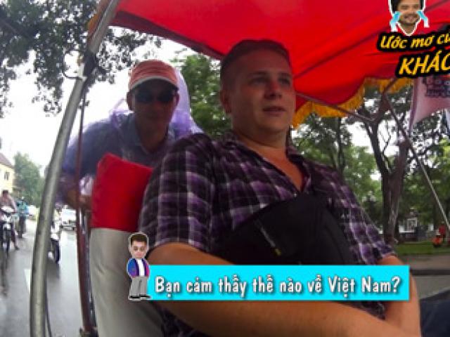 Hậu trường phim - Xuân Bắc trổ tài nói ngoại ngữ trong khi đạp xích lô